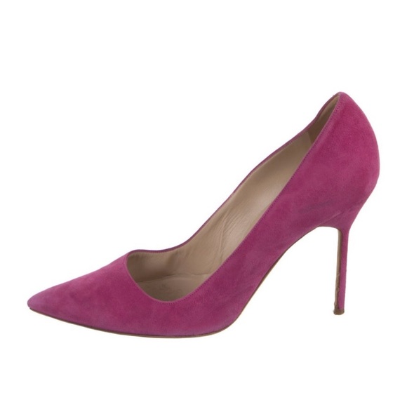 Manolo Blahnik Suede Pumps - Picture 2 of 10